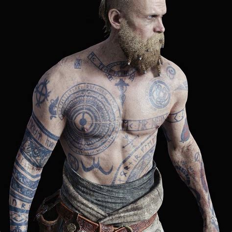 Runes in God of War: Kratos, Atreus, and Baldur Tattoos